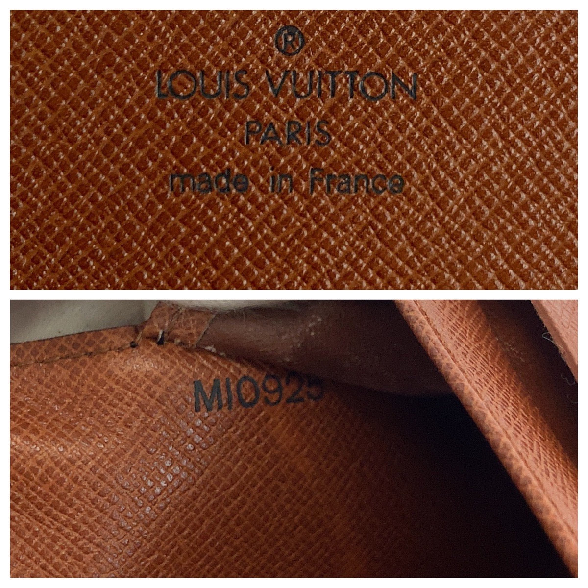 LOUIS VUITTON Long Wallet Purse M61217 PVC Brown Gold Metal Long Wallet Purse Tri-fold Wallet Monogram Portefeuille International Women Used Authentic