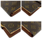 LOUIS VUITTON Bifold Wallet M61663  PVC Brown Gold Metal Folding wallet Compact wallet Monogram Portonet Bie Vienova Women Used Authentic