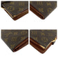 LOUIS VUITTON Bifold Wallet M61663  PVC Brown Gold Metal Folding wallet Compact wallet Monogram Portonet Bie Vienova Women Used Authentic