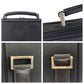 PRADA Business bag Nylon, Leather Black SilverMetal Business bag briefcase Test Triangle With logo mens Used Authentic