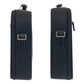 PRADA Business bag Nylon, Leather Black SilverMetal Business bag briefcase Test Triangle With logo mens Used Authentic