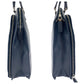 PRADA Business bag VR0081 leather Navy Safiano Triangle With logo