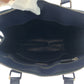 PRADA Business bag VR0081 leather Navy Safiano Triangle With logo