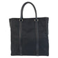 PRADA Tote Bag Nylon, Leather Black SilverMetal Tote Bag Shoulder Bag Business bag Test Triangle With logo mens Used Authentic