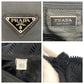 PRADA Tote Bag Nylon, Leather Black SilverMetal Tote Bag Shoulder Bag Business bag Test Triangle With logo mens Used Authentic