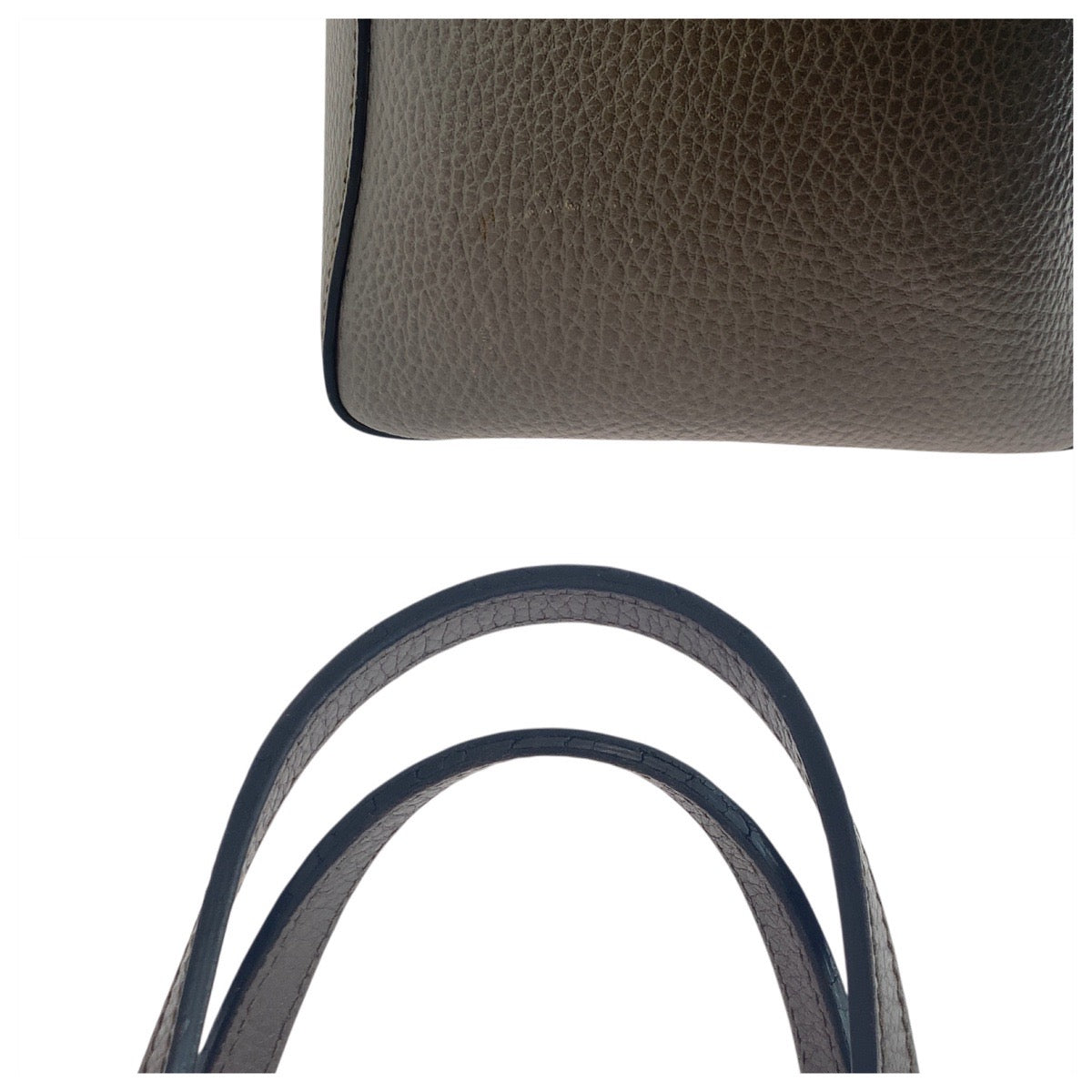 GUCCI Tote Bag 354408 leather Brown Greige Pink Tote Bag Shoulder Bag Swing Women Used Authentic