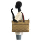GUCCI Tote Bag 155524 GG canvas Beige brown Tote Bag Shoulder Bag Sherry line Women Used Authentic