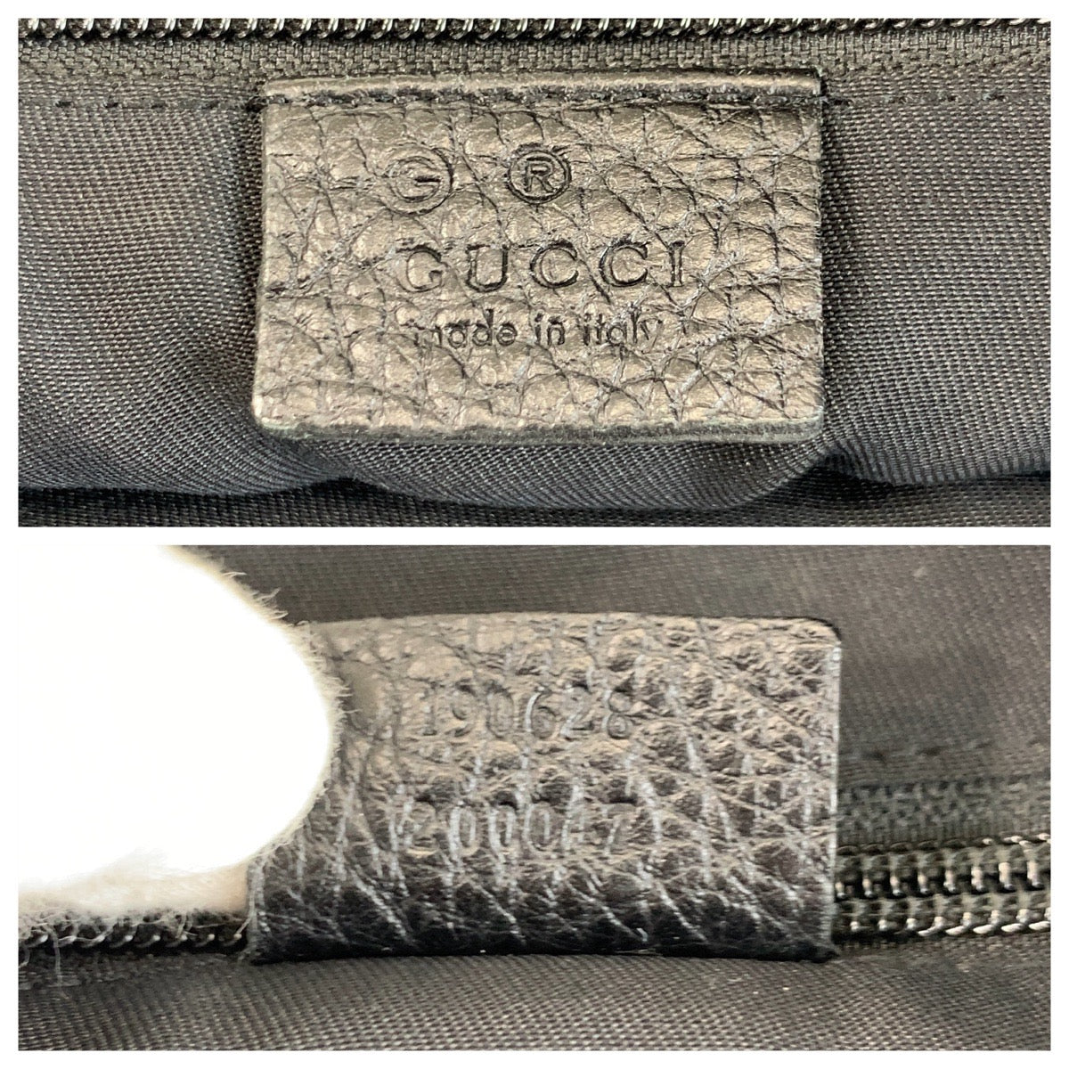 GUCCI Shoulder Bag 190628 Nylon, Leather Black SilverMetal Shoulder Bag Messenger bag GG pattern mens Used Authentic