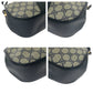 GUCCI Shoulder Bag 66 02 024 GG Supreme Canvas Navy Gray Gold Metal Shoulder Bag pochette Old Gucci Shelly Line Women Used Authentic