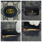 GUCCI Shoulder Bag 904 02 020 GG Supreme canvas, leather Gray navy Shoulder Bag pochette Old Gucci Women Used Authentic