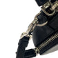 PRADA Clutch bag leather Black SilverMetal Clutch bag business bag Safiano leather logo mens Used Authentic