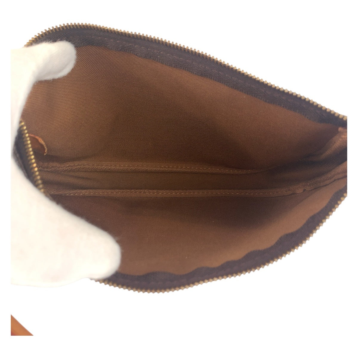 LOUIS VUITTON Handbag M51980 PVC, Leather Brown Accessory pouch Monogram Pochette Accessoires Women Used Authentic