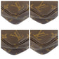 LOUIS VUITTON Handbag M51980 PVC, Leather Brown Accessory pouch Monogram Pochette Accessoires Women Used Authentic