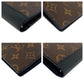 LOUIS VUITTON Long Wallet Purse M69410 PVC Brown Black SilverMetal Long Wallet Purse Monogram Macasa Portefeuille Braza mens Used Authentic