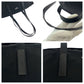 PRADA Tote Bag Nylon Black SilverMetal Test Triangle With logo