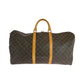 LOUIS VUITTON Shoulder Bag M41412 PVC Brown Gold Metal Shoulder Bag Boston Duffel bag 2way Monogram Keepall 60 bandouliere Women Used Authentic