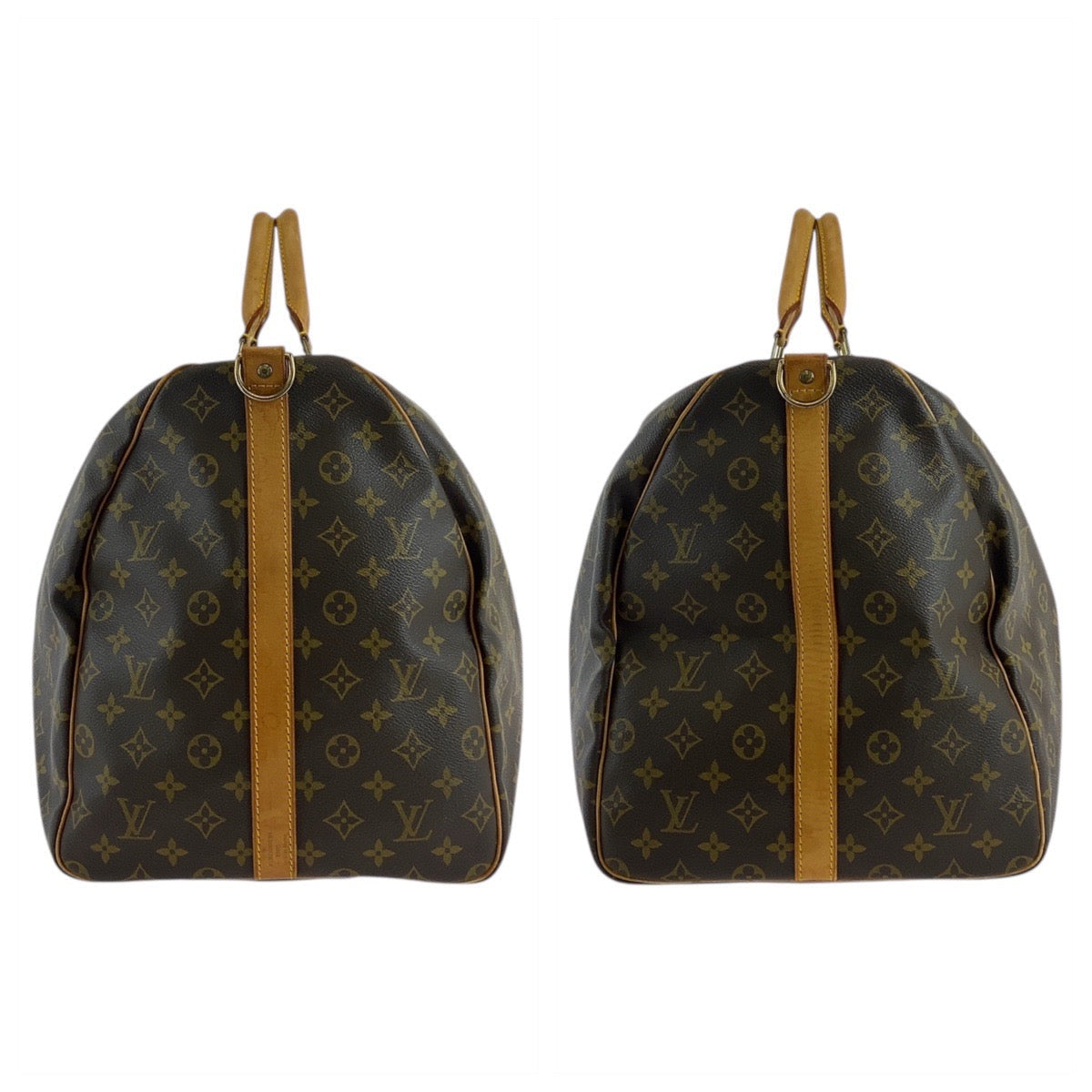 LOUIS VUITTON Boston Duffel bag M41412 PVC, Leather Brown Gold Metal Boston Duffel bag Shoulder Bag 2way Monogram Keepall  bandouliere60 mens(Unisex) Used Authentic