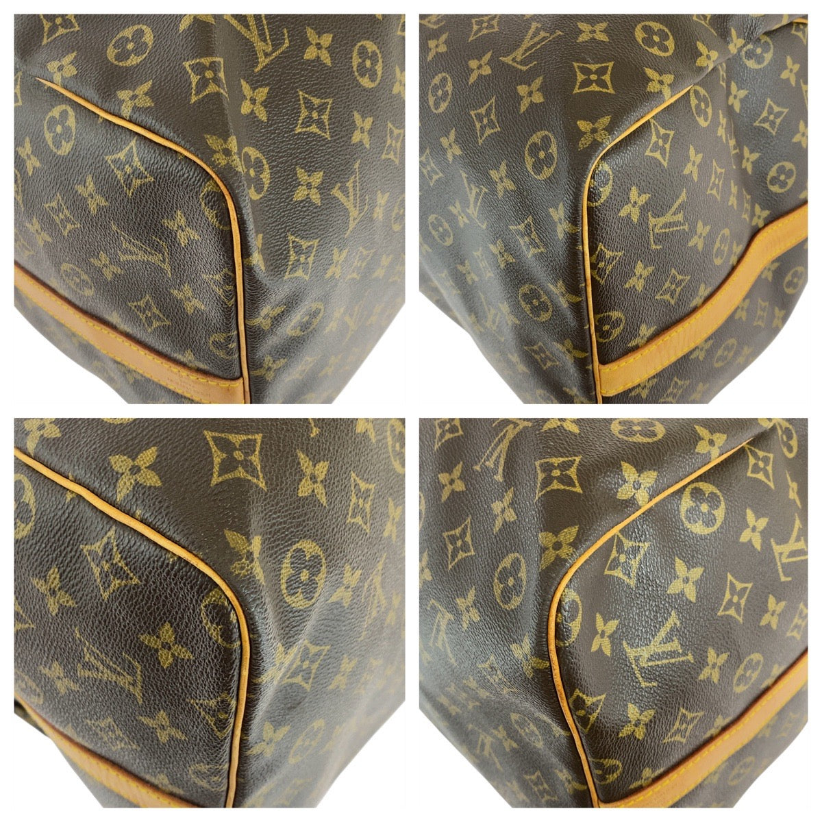 LOUIS VUITTON Boston Duffel bag M41412 PVC, Leather Brown Gold Metal Boston Duffel bag Shoulder Bag 2way Monogram Keepall  bandouliere60 mens(Unisex) Used Authentic