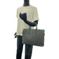LOUIS VUITTON Business bag M33416 leather Black Silver Metal Business bag briefcase Taiga Anton mens Used Authentic