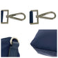 PRADA Tote Bag Nylon Navy SilverMetal Tote Bag Shoulder Bag 2way Test Triangle With logo Women Used Authentic