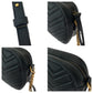 GUCCI Shoulder Bag 447632 leather Black GoldMetal GG Marmont quilting