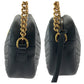 GUCCI Shoulder Bag 447632 leather Black GoldMetal GG Marmont quilting