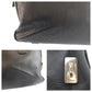 PRADA Business bag leather Black SilverMetal Business bag briefcase Safiano mens Used Authentic