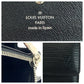LOUIS VUITTON Long Wallet Purse M63572 Epi Leather Noir Black SilverMetal Epi Porto Monnet Credit