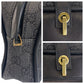 GUCCI Shoulder Bag 92729 GG canvas, leather Black Gold Metal Women Used Authentic