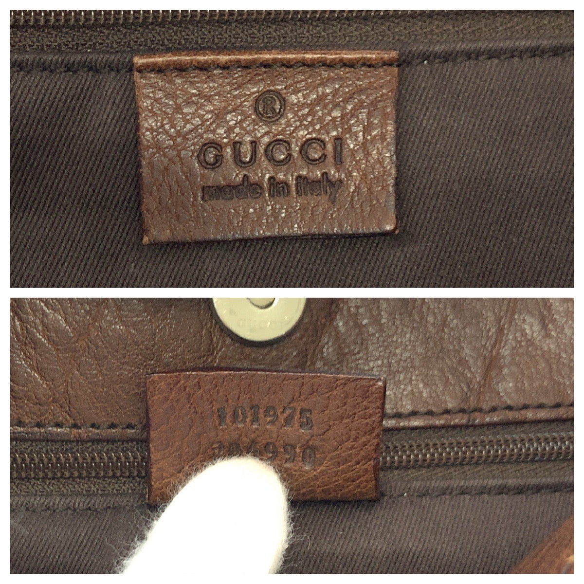 GUCCI Shoulder Bag 101975 GG canvas Brown Black Metal Shoulder Bag Shoulder Bag Horsebit Women Used Authentic