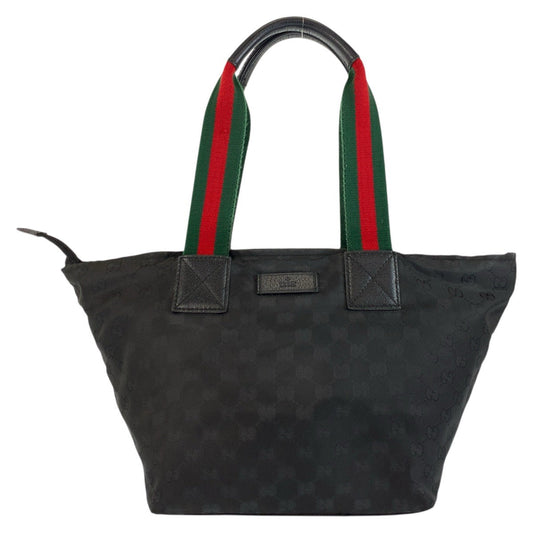 GUCCI Tote Bag 131230 GG canvas black Sherry line