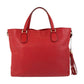 GUCCI Tote Bag 282303 leather Red Gold Metal Tote Bag handbag Soho Women Used Authentic