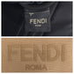 FENDI Clutch bag canvas Beige SilverMetal Clutch bag business bag pouch logo Women Used Authentic