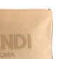 FENDI Clutch bag canvas Beige SilverMetal Clutch bag business bag pouch logo Women Used Authentic