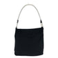 PRADA Shoulder Bag Nylon, Plastic Black SilverMetal Test Triangle With logo Women Used Authentic