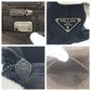 PRADA Shoulder Bag Nylon, Plastic Black SilverMetal Test Triangle With logo Women Used Authentic