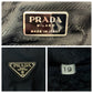 PRADA Backpack Nylon Black SilverMetal Backpack Backpack Test Triangle With logo Women Used Authentic