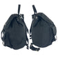 PRADA Backpack Nylon Black SilverMetal Backpack Backpack Test Triangle With logo Women Used Authentic