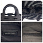 BALENCIAGA Tote Bag 626111 PVC black Tote Bag Shoulder Bag Unisex Neo basket mens Used Authentic