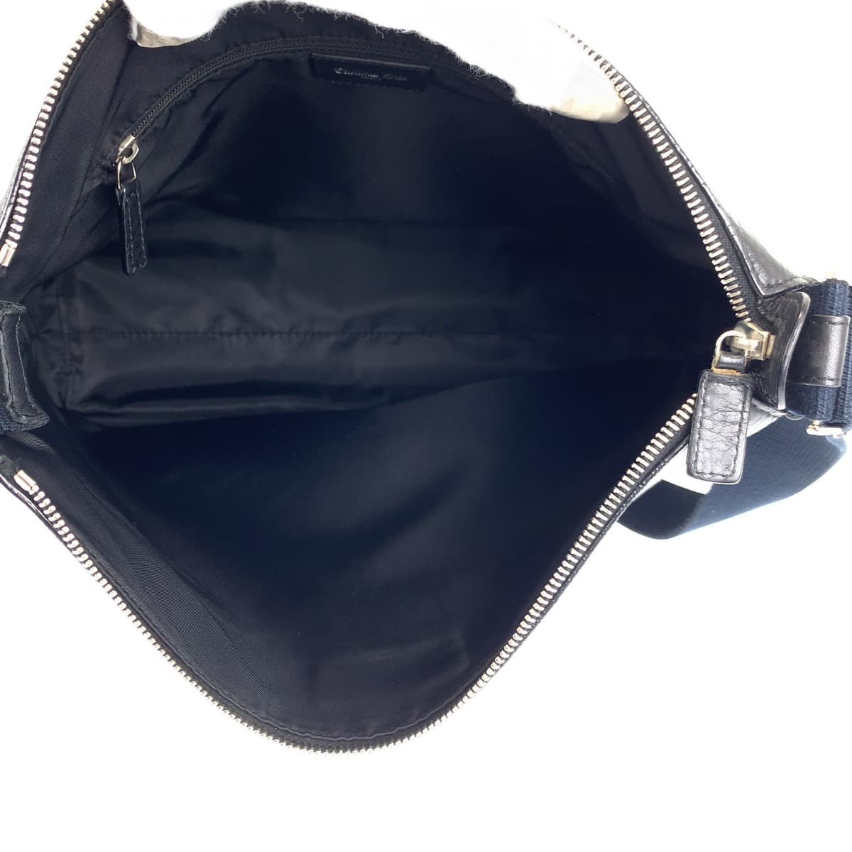 Dior Shoulder Bag canvas black Trotter Oblique