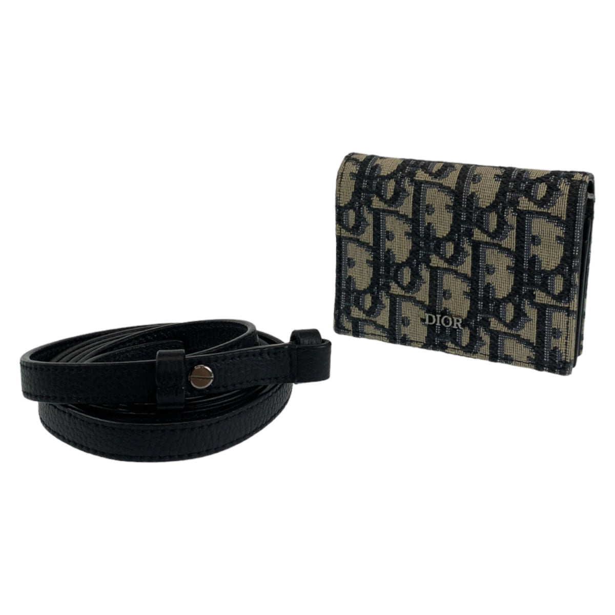 Dior Shoulder Bag canvas Navy Oblique Trotter