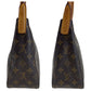 LOUIS VUITTON Shoulder Bag M51146 PVC, Leather Brown Gold Metal Shoulder Bag Monogram LoopingMM Women Used Authentic