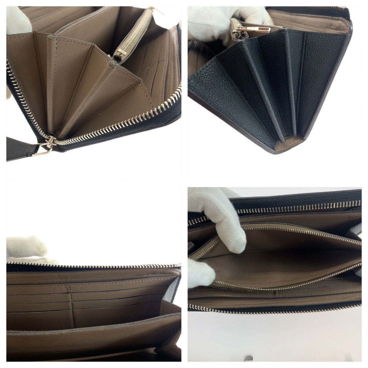 LOUIS VUITTON Long Wallet Purse M60146 leather Noir Black SilverMetal Long Wallet Purse Portefeuille comet Women Used Authentic