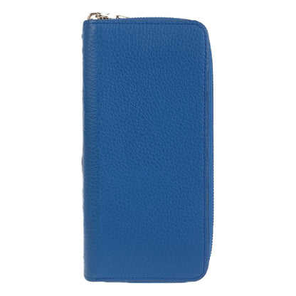 LOUIS VUITTON Long Wallet Purse M58411 leather blue Long Wallet Purse Zip Around Taurillon Clemence Leather Zippy Wallet Vertical mens Used Authentic