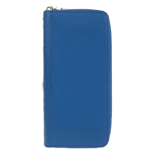 LOUIS VUITTON Long Wallet Purse M58411 leather blue Long Wallet Purse Zip Around Taurillon Clemence Leather Zippy Wallet Vertical mens Used Authentic