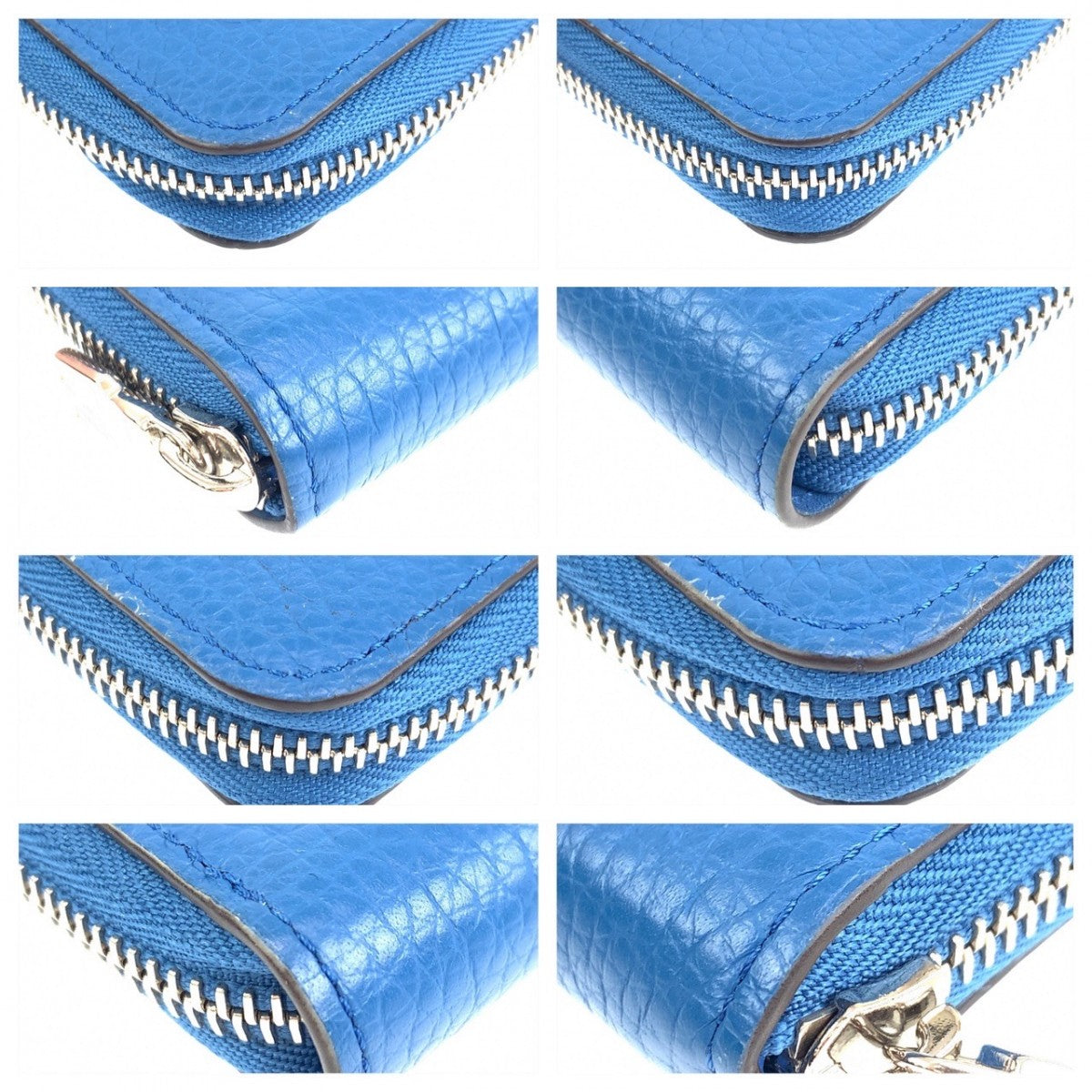 LOUIS VUITTON Long Wallet Purse M58411 leather blue Long Wallet Purse Zip Around Taurillon Clemence Leather Zippy Wallet Vertical mens Used Authentic