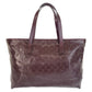 GUCCI Tote Bag 211137 PVC Purple wine red Tote Bag Shoulder Bag GG implementation Women Used Authentic