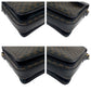 CELINE Shoulder Bag PVC Black Dark Brown Gold Metal Shoulder Bag pochette Macadam Women Used Authentic