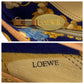 LOEWE Tote Bag Canvas, Leather Blue multicolor Tote Bag Shoulder Bag Women Used Authentic