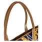 LOEWE Tote Bag Canvas, Leather Blue multicolor Tote Bag Shoulder Bag Women Used Authentic